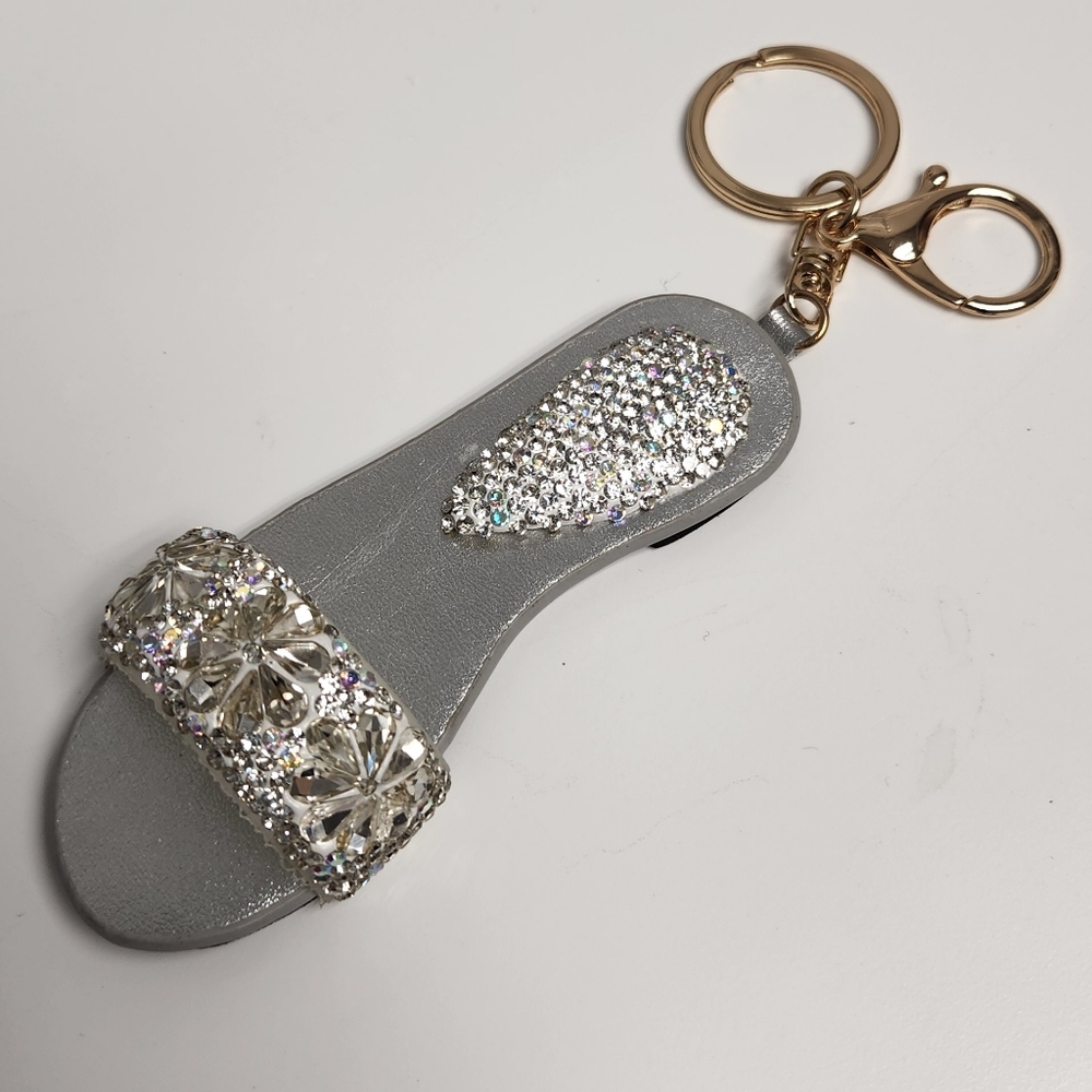 Adorable Rhinestone Slider Girlie Keychain - Picture 2 of 3
